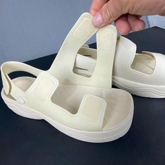 Crocs, Adult, Women's Skyline Sandal size W10 Bone Platform - Picture 6 of 16